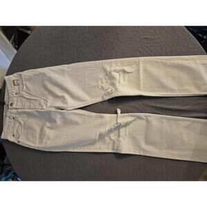 Rhude White Distressed Denim Jeans Size 29